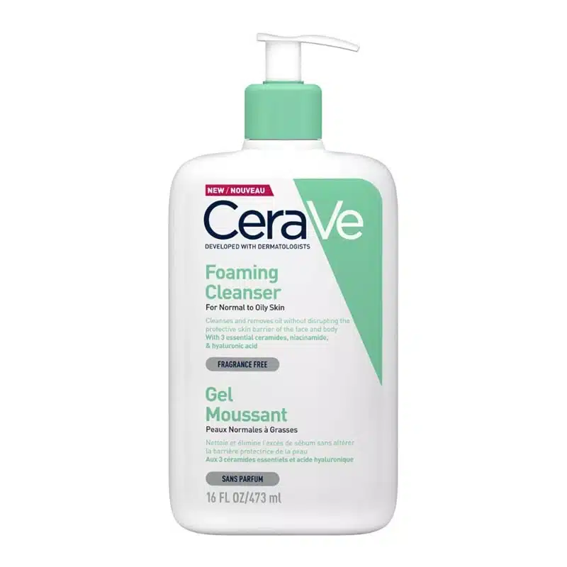 فوم شستشو صورت پوست سراوی مدل Foaming Cleanser